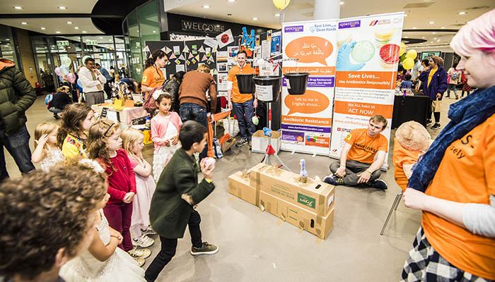 antibiotic-drug-resistance The Antibiotic Drug Resistance stand at the Community Festival.