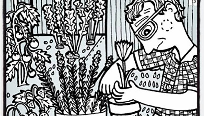 making-a-meal ‘Making a meal out of it’, drawn by Stef Bradley.