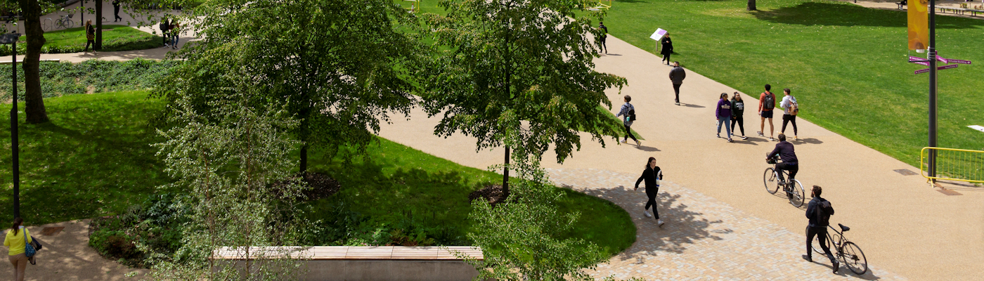 View of Brunswick park, south campus.