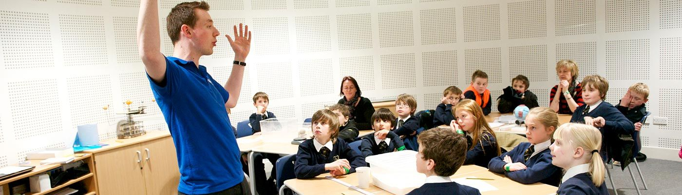 School children in a lesson.