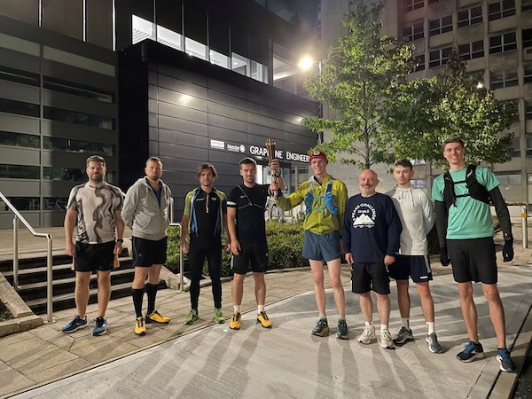 Dawn run for COP27: Manchester team use graphene technology as part of climate change relay