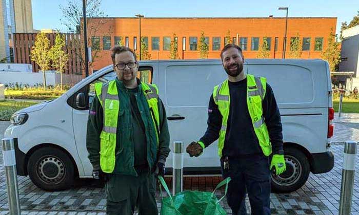 University’s landscaping team work with researchers to go green