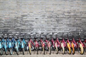 row of bikes