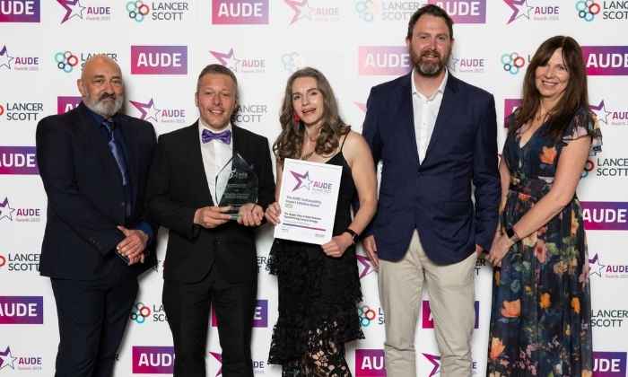 University celebrates Gold win at 2025 AUDE Awards