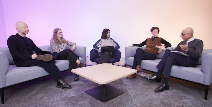 Senior leaders take questions from students on social responsibility, environmental sustainability and EDI