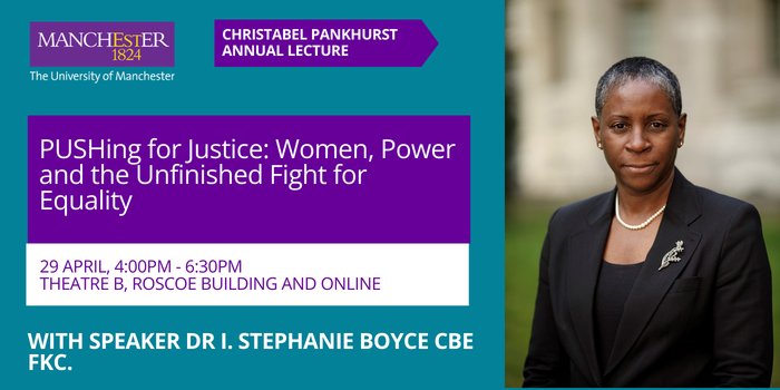 Christabel Pankhurst Lecture 2026 – PUSHing for Justice: Women, Power and the Unfinished Fight for Equality