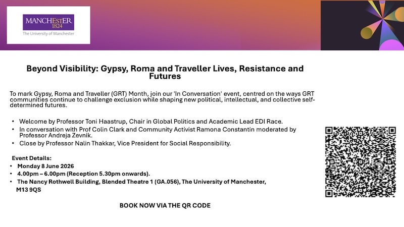 Event: Beyond Visibility: Gypsy, Roma and Traveller Lives, Resistance and Futures